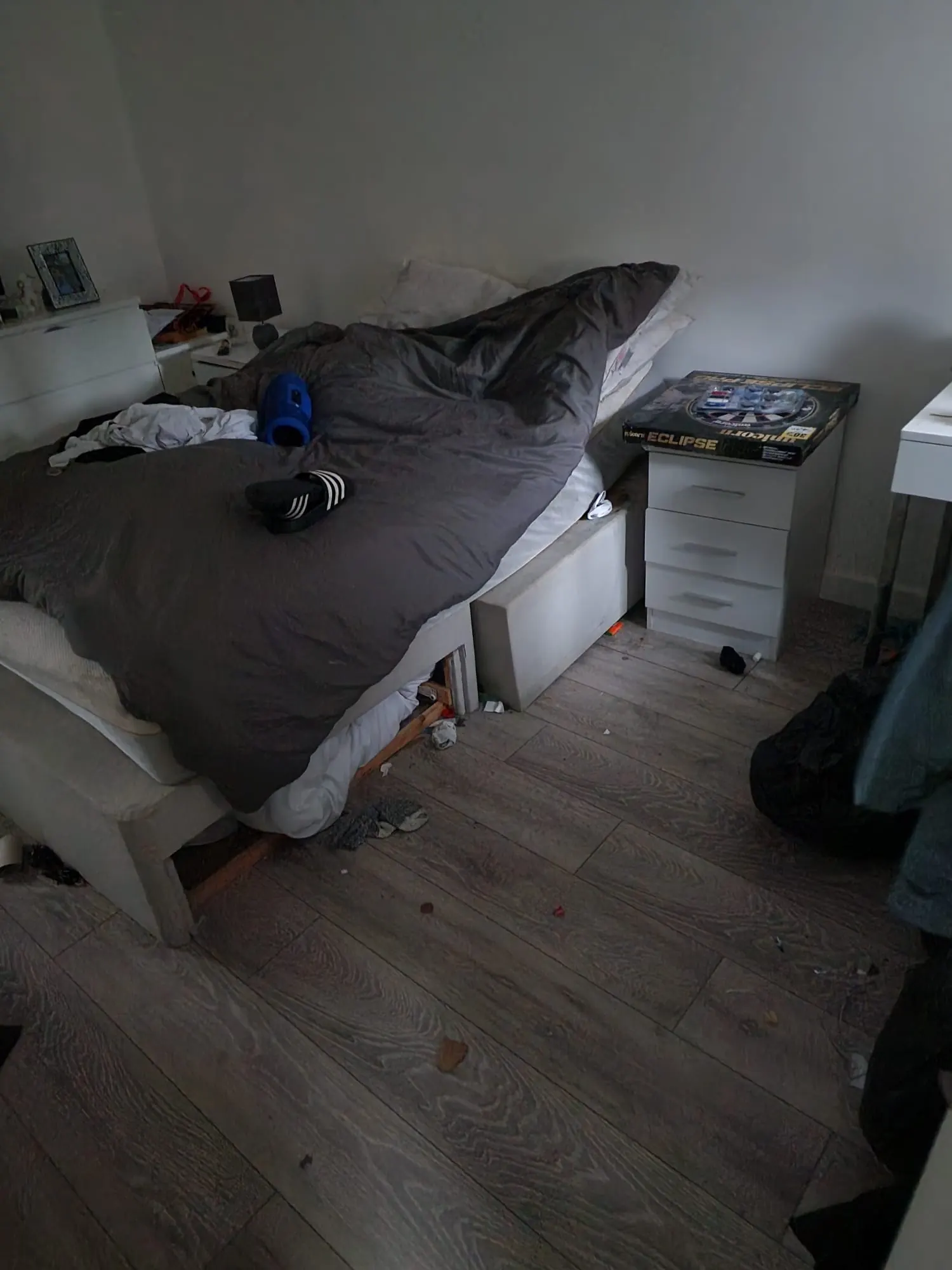 Furniture and items left in a Main Street bedroom after a tenancy