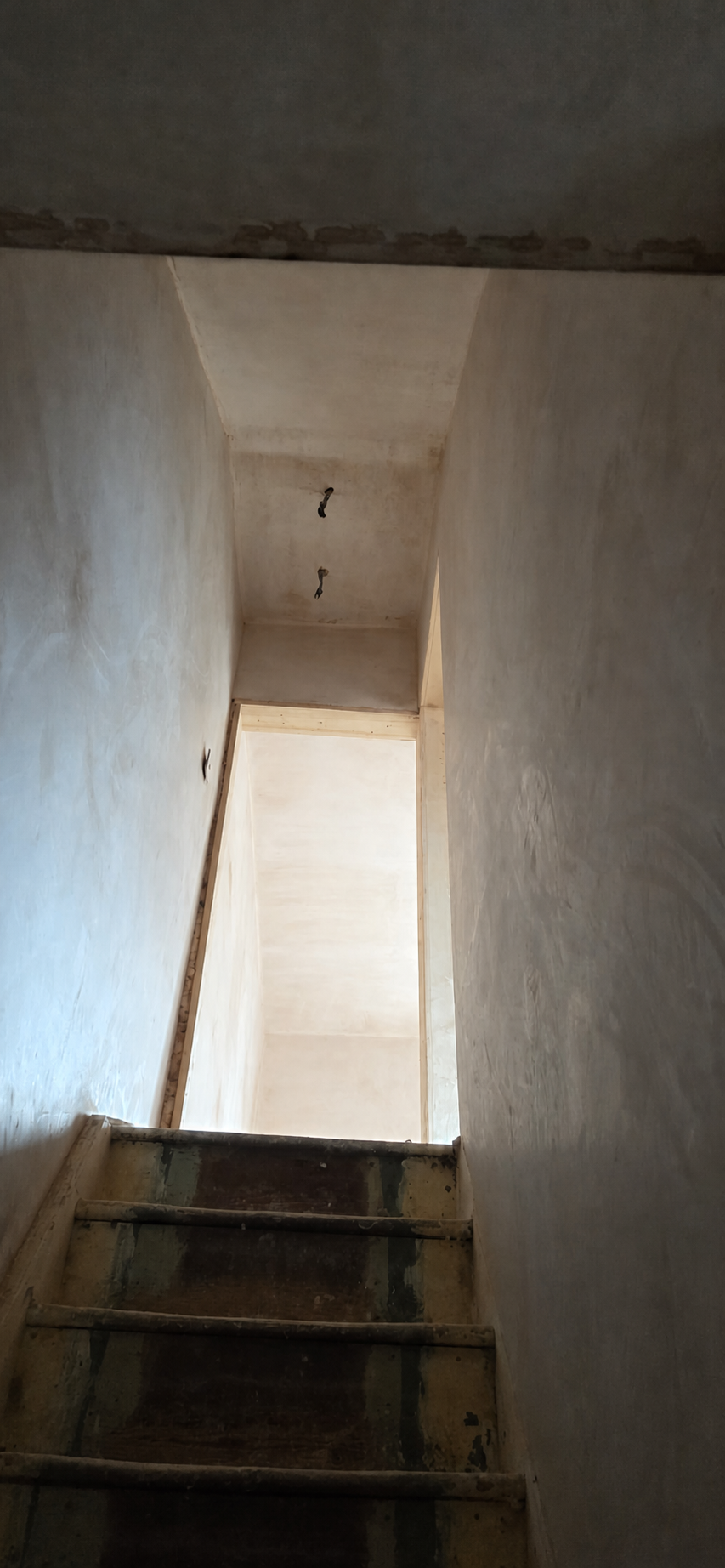 Staircase during refurbishment before final finishes